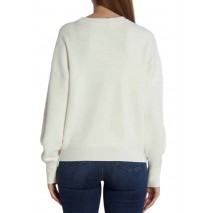 GUESS LS RN LEONOR LOGO SWTR ΜΠΛΟΥΖΑ ΓΥΝΑΙΚΕΙΑ WHITE