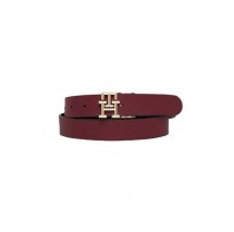 TOMMY HILFIGER TH LOGO REV 3.0 ΖΩΝΗ ΓΥΝΑΙΚΕΙΑ BLACK/RED