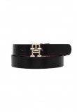 TOMMY HILFIGER TH LOGO REV 3.0 ΖΩΝΗ ΓΥΝΑΙΚΕΙΑ BLACK/RED
