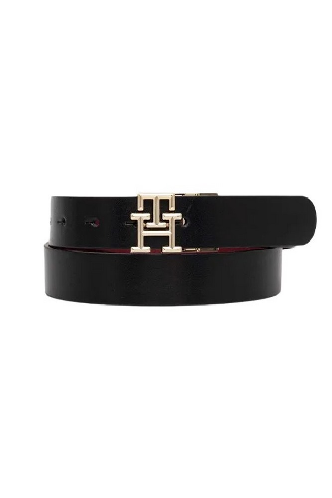 TOMMY HILFIGER TH LOGO REV 3.0 ΖΩΝΗ ΓΥΝΑΙΚΕΙΑ BLACK/RED