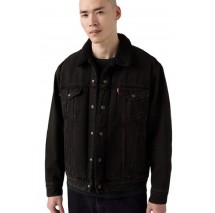 LEVIS RELAXED FIT SHERPA TRKR ΜΠΟΥΦΑΝ ΑΝΔΡΙΚΟ DENIM BLACK