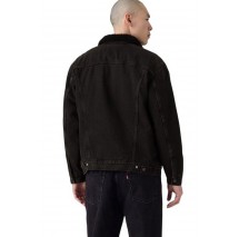 LEVIS RELAXED FIT SHERPA TRKR ΜΠΟΥΦΑΝ ΑΝΔΡΙΚΟ DENIM BLACK