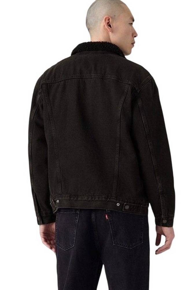 LEVIS RELAXED FIT SHERPA TRKR ΜΠΟΥΦΑΝ ΑΝΔΡΙΚΟ DENIM BLACK
