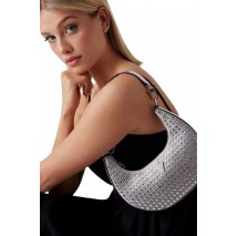 GUESS LUA SMALL HOBO ΤΣΑΝΤΑ ΓΥΝΑΙΚΕΙΑ SILVER