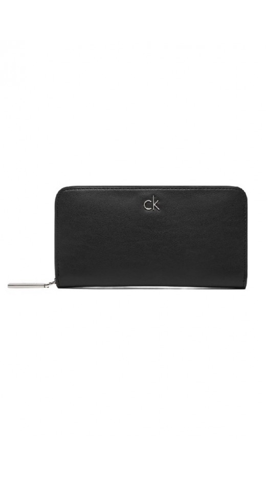 CALVIN KLEIN RE-LOCK LARGE ZIP AROUND ΠΟΡΤΟΦΟΛΙ ΓΥΝΑΙΚΕΙΟ BLACK