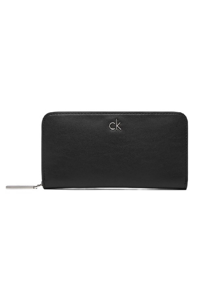 CALVIN KLEIN RE-LOCK LARGE ZIP AROUND ΠΟΡΤΟΦΟΛΙ ΓΥΝΑΙΚΕΙΟ BLACK
