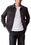 CALVIN KLEIN JEANS LS CORDUROY POCKET RELAXED SHIRT ΜΠΟΥΦΑΝ ΑΝΔΡΙΚΟ GREY