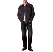 CALVIN KLEIN JEANS LS CORDUROY POCKET RELAXED SHIRT ΜΠΟΥΦΑΝ ΑΝΔΡΙΚΟ GREY