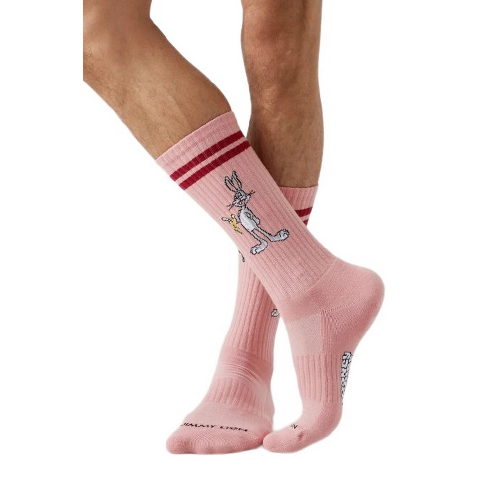 JIMMY LION ATHLETIC DAFFY VS BUGS SOCKS UNISEX ΚΑΛΤΣΕΣ PINK