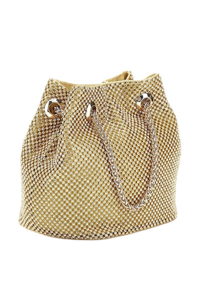 GUESS ZALINA POUCH ΤΣΑΝΤΑ ΓΥΝΑΙΚΕΙΑ GOLD