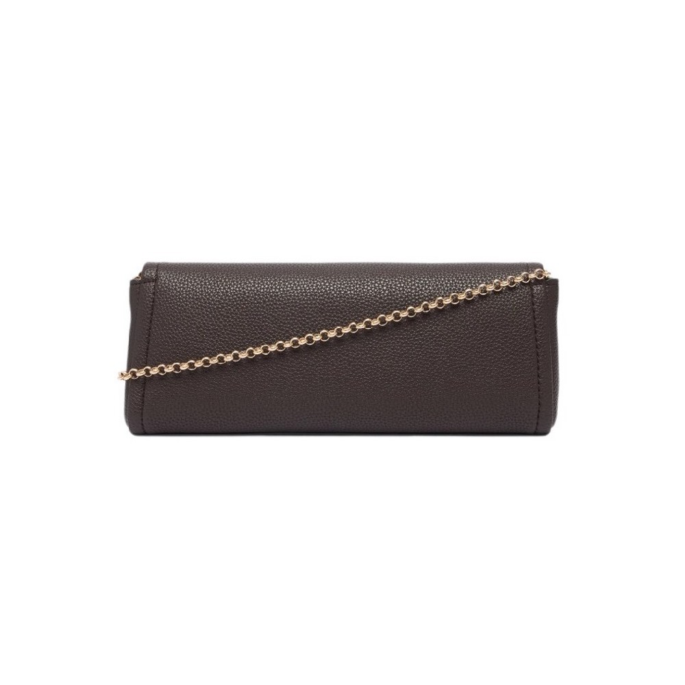 CALVIN KLEIN EMBLEM HW PEBBLE CLUTCH ΤΣΑΝΤΑ ΓΥΝΑΙΚΕΙΑ BROWN