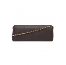 CALVIN KLEIN EMBLEM HW PEBBLE CLUTCH ΤΣΑΝΤΑ ΓΥΝΑΙΚΕΙΑ BROWN