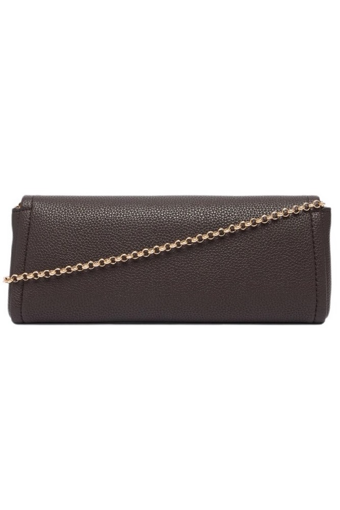 CALVIN KLEIN EMBLEM HW PEBBLE CLUTCH ΤΣΑΝΤΑ ΓΥΝΑΙΚΕΙΑ BROWN