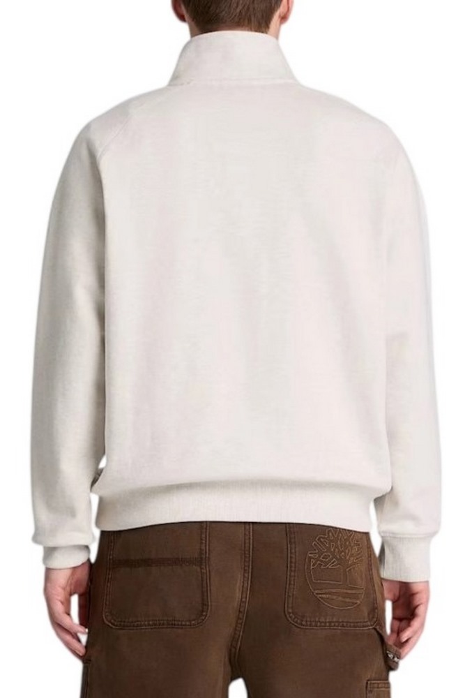 TIMBERLAND TREE EMBROIDERED LOGO 1/4 ZIP LB SWEATSHIRT ΜΠΛΟΥΖΑ ΦΟΥΤΕΡ ΑΝΔΡΙΚΗ LIGHT BEIGE