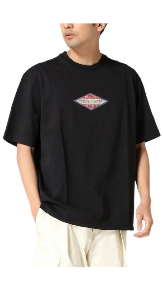 GUESS TRADEMARK TEE T-SHIRT ΜΠΛΟΥΖΑ ΑΝΔΡΙΚΗ WASHED BLACK