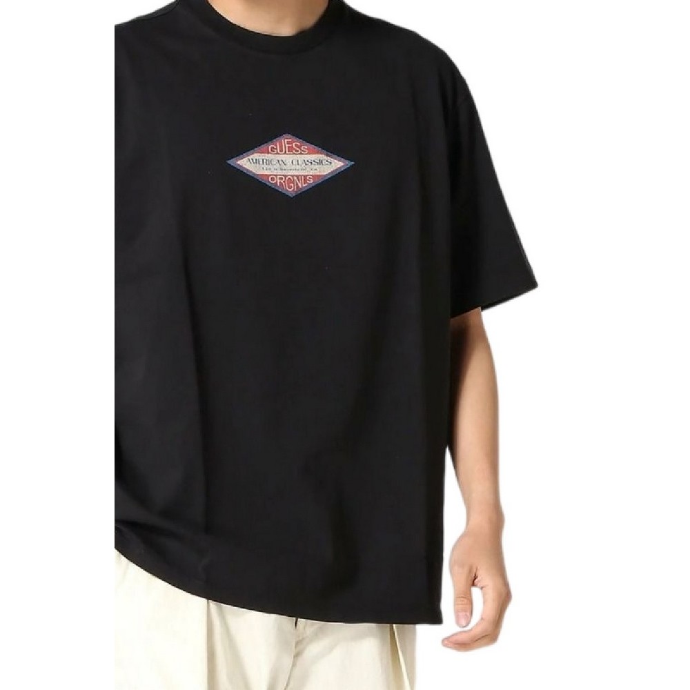 GUESS TRADEMARK TEE T-SHIRT ΜΠΛΟΥΖΑ ΑΝΔΡΙΚΗ WASHED BLACK