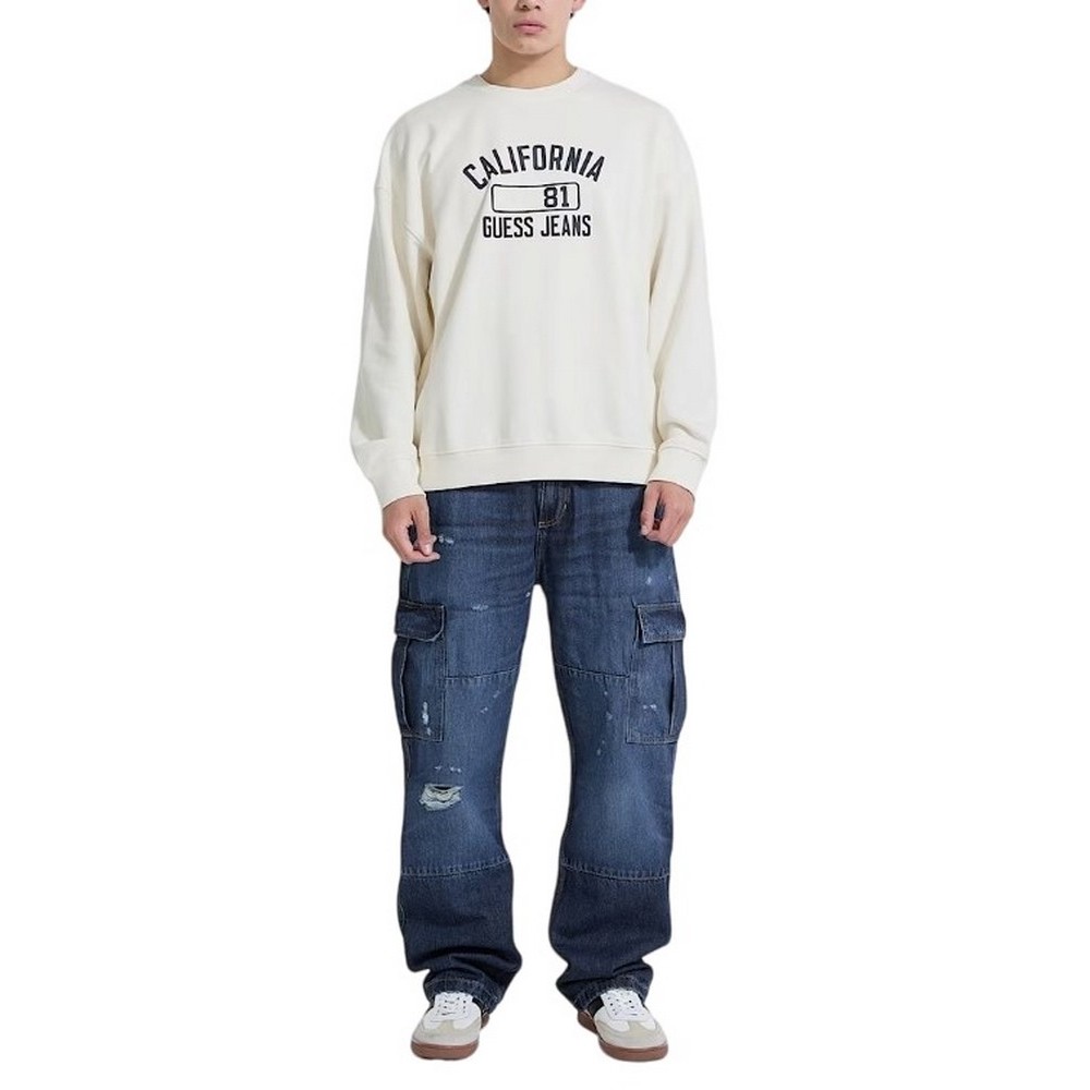 GUESS JEANS CN SLIM CALIFORNIA ΦΟΥΤΕΡ ΑΝΔΡΙΚΟ OFF WHITE