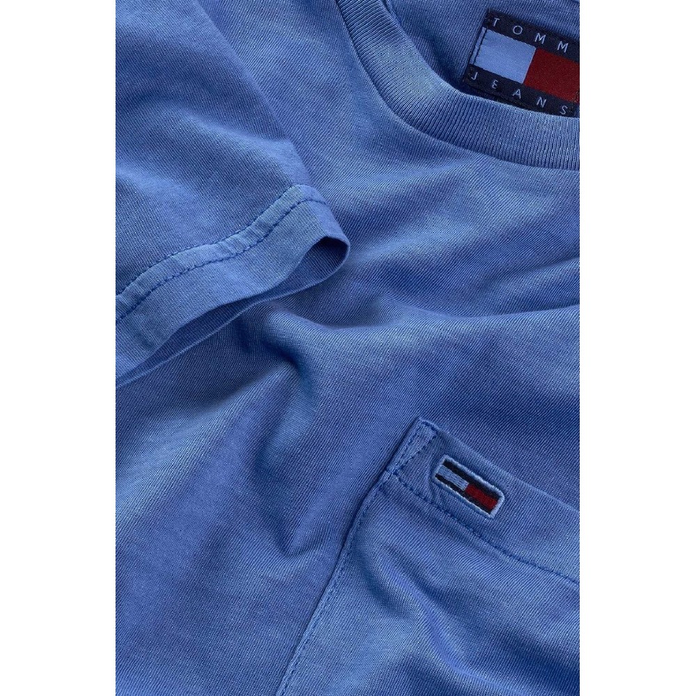TOMMY JEANS SLIM WASHED POCKET TEE T-SHIRT ΜΠΛΟΥΖΑ ΑΝΔΡΙΚΗ BLUE