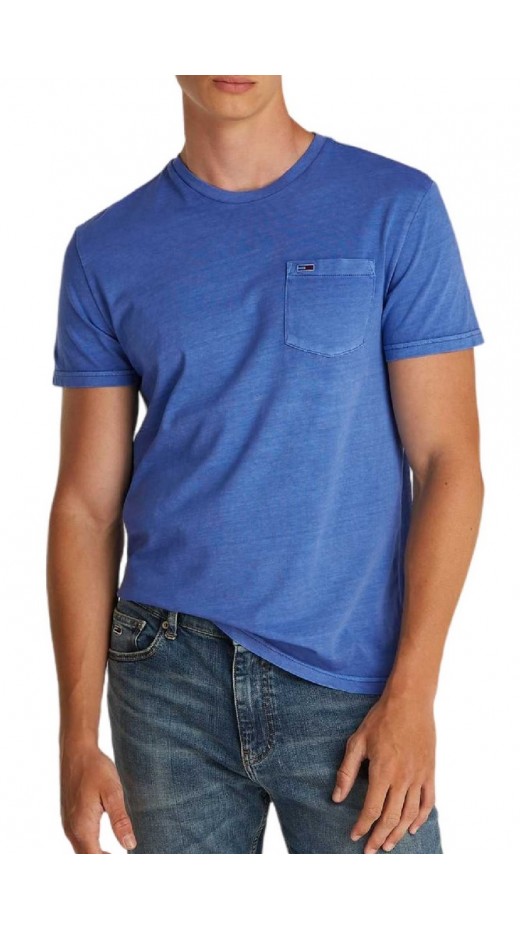 TOMMY JEANS SLIM WASHED POCKET TEE T-SHIRT ΜΠΛΟΥΖΑ ΑΝΔΡΙΚΗ BLUE