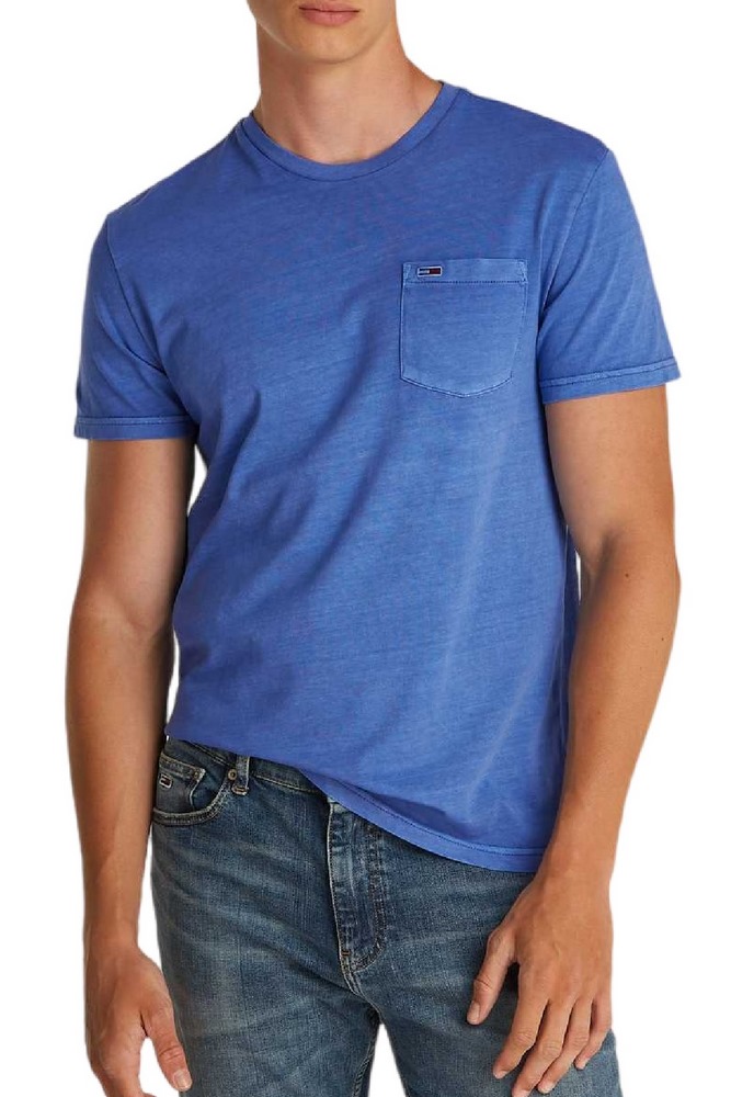 TOMMY JEANS SLIM WASHED POCKET TEE T-SHIRT ΜΠΛΟΥΖΑ ΑΝΔΡΙΚΗ BLUE