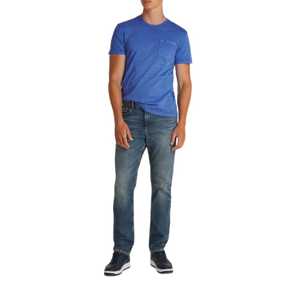 TOMMY JEANS SLIM WASHED POCKET TEE T-SHIRT ΜΠΛΟΥΖΑ ΑΝΔΡΙΚΗ BLUE