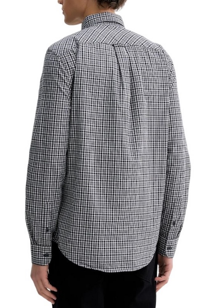 TOMMY JEANS REG POPLIN PATTERN SHIRT ΠΟΥΚΑΜΙΣΟ ΑΝΔΡΙΚΟ WASHED BLACK