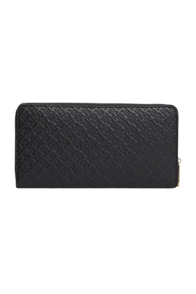 TOMMY HILFIGER ICON LRG ZA MONO ΠΟΡΤΟΦΟΛΙ ΓΥΝΑΙΚΕΙΟ BLACK