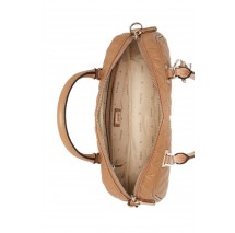 GUESS VALLA SMALL SATCHEL ΤΣΑΝΤΑ ΓΥΝΑΙΚΕΙΑ BEIGE