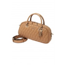 GUESS VALLA SMALL SATCHEL ΤΣΑΝΤΑ ΓΥΝΑΙΚΕΙΑ BEIGE
