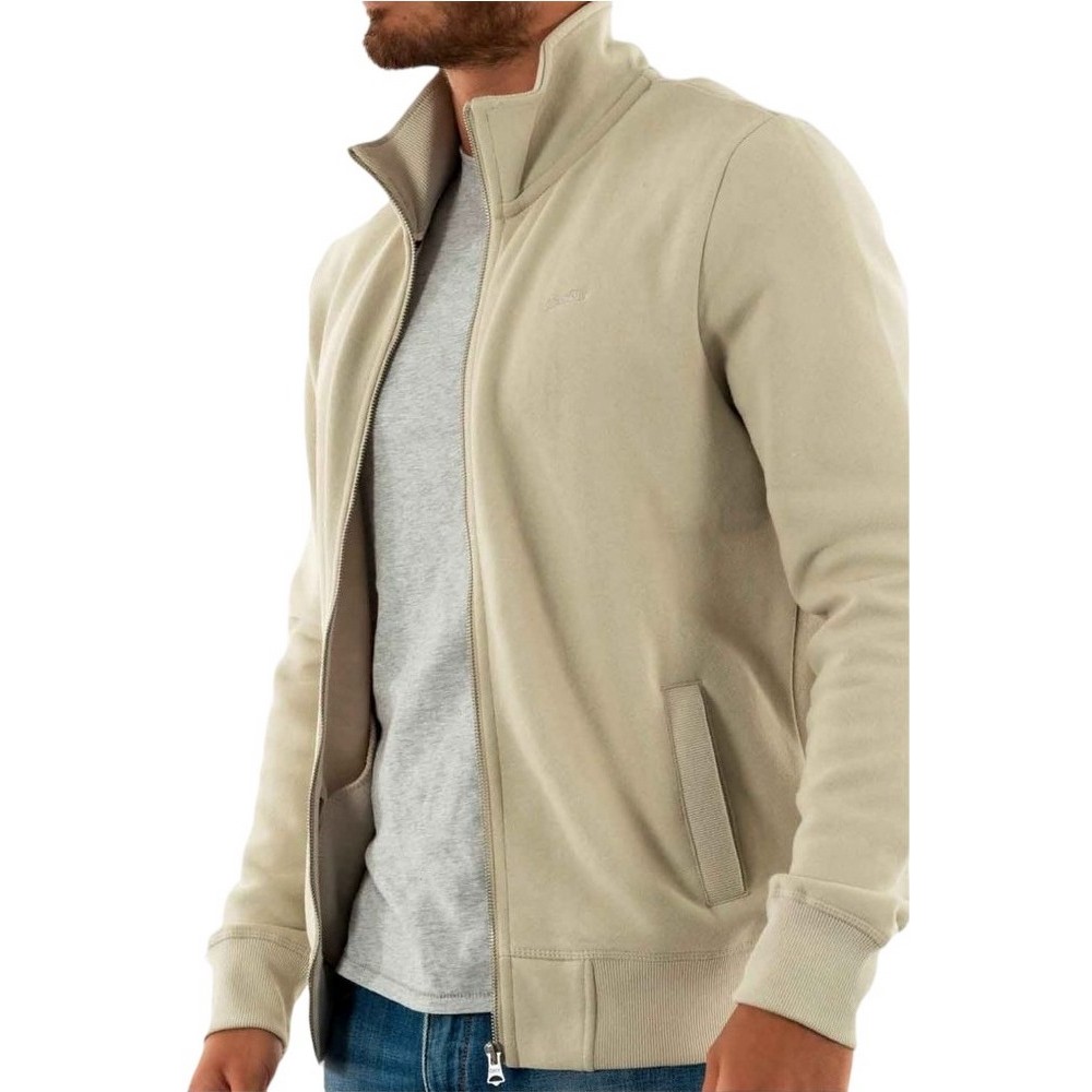 SUPERDRY ESSENTIAL LOGO ZIP TRACK TOP ΖΑΚΕΤΑ ΑΝΔΡΙΚΗ BEIGE