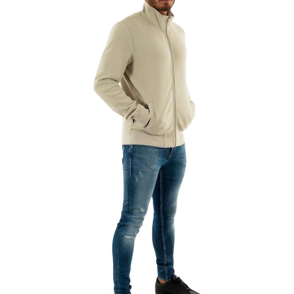SUPERDRY ESSENTIAL LOGO ZIP TRACK TOP ΖΑΚΕΤΑ ΑΝΔΡΙΚΗ BEIGE