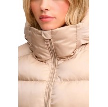 SUPERDRY HOODED SHINE PUFFER JACKET ΜΠΟΥΦΑΝ ΓΥΝΑΙΚΕΙΟ BEIGE