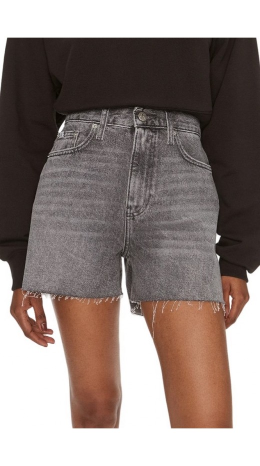 CALVIN KLEIN JEANS MOM SHORT ΣΟΡΤΣ ΓΥΝΑΙΚΕΙΟ GREY