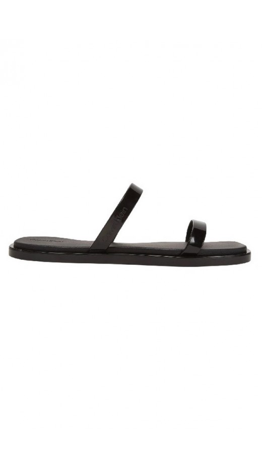 CALVIN KLEIN JELLY SNDL DOUB BAR SHINY ST TPU ΠΑΝΤΟΦΛΑ ΓΥΝΑΙΚΕΙΑ BLACK