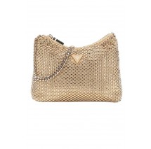 GUESS ZALINA TOP ZIP SHOULDER BAG ΤΣΑΝΤΑ ΓΥΝΑΙΚΕΙΑ GOLD