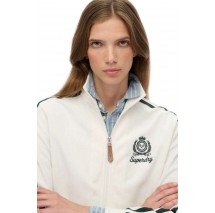 SUPERDRY D3 SDSW COUNTRY CLUB TRACK TOP ΦΟΥΤΕΡ ΖΑΚΕΤΑ ΓΥΝΑΙΚΕΙΑ OFF WHITE