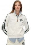 SUPERDRY D3 SDSW COUNTRY CLUB TRACK TOP ΦΟΥΤΕΡ ΖΑΚΕΤΑ ΓΥΝΑΙΚΕΙΑ OFF WHITE