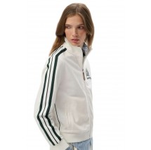 SUPERDRY D3 SDSW COUNTRY CLUB TRACK TOP ΦΟΥΤΕΡ ΖΑΚΕΤΑ ΓΥΝΑΙΚΕΙΑ OFF WHITE