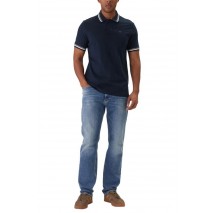 TOMMY JEANS REG TIPPED POLO T-SHIRT ΜΠΛΟΥΖΑ ΑΝΔΡΙΚΗ NAVY