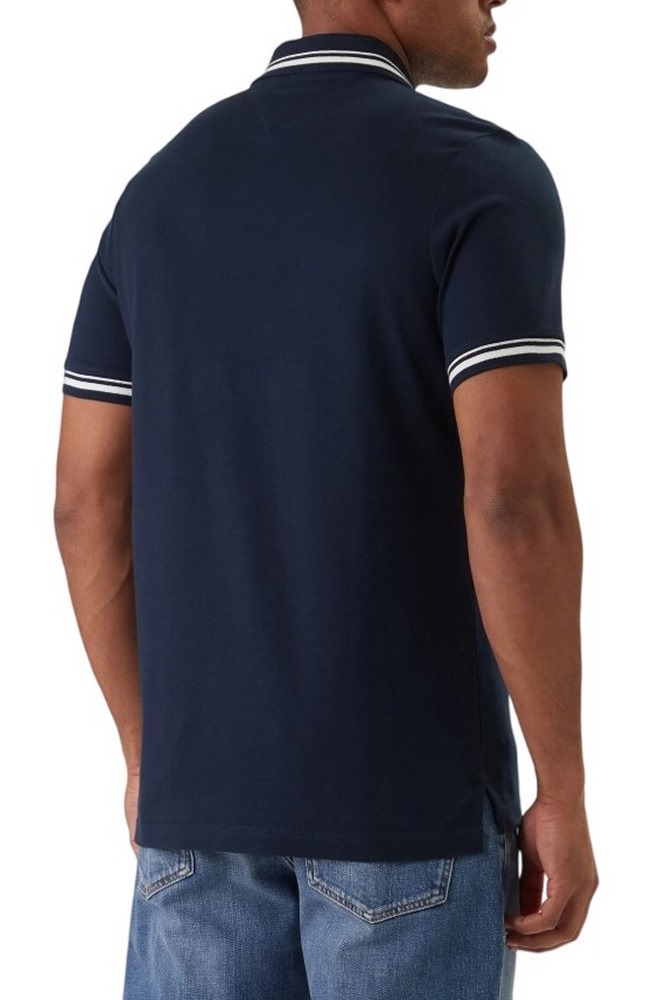 TOMMY JEANS REG TIPPED POLO T-SHIRT ΜΠΛΟΥΖΑ ΑΝΔΡΙΚΗ NAVY