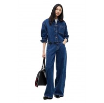 TOMMY JEANS STRIPE SHIRT DJ6055 ΠΟΥΚΑΜΙΣΟ ΤΖΙΝ ΓΥΝΑΙΚΕΙΟ DENIM DARK