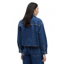 TOMMY JEANS STRIPE SHIRT DJ6055 ΠΟΥΚΑΜΙΣΟ ΤΖΙΝ ΓΥΝΑΙΚΕΙΟ DENIM DARK