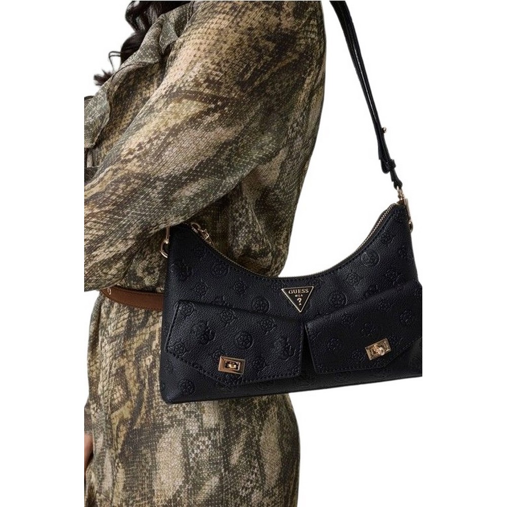 GUESS BLAKE CNVRTBL SHOULDER BAG ΤΣΑΝΤΑ ΓΥΝΑΙΚΕΙΑ BLACK