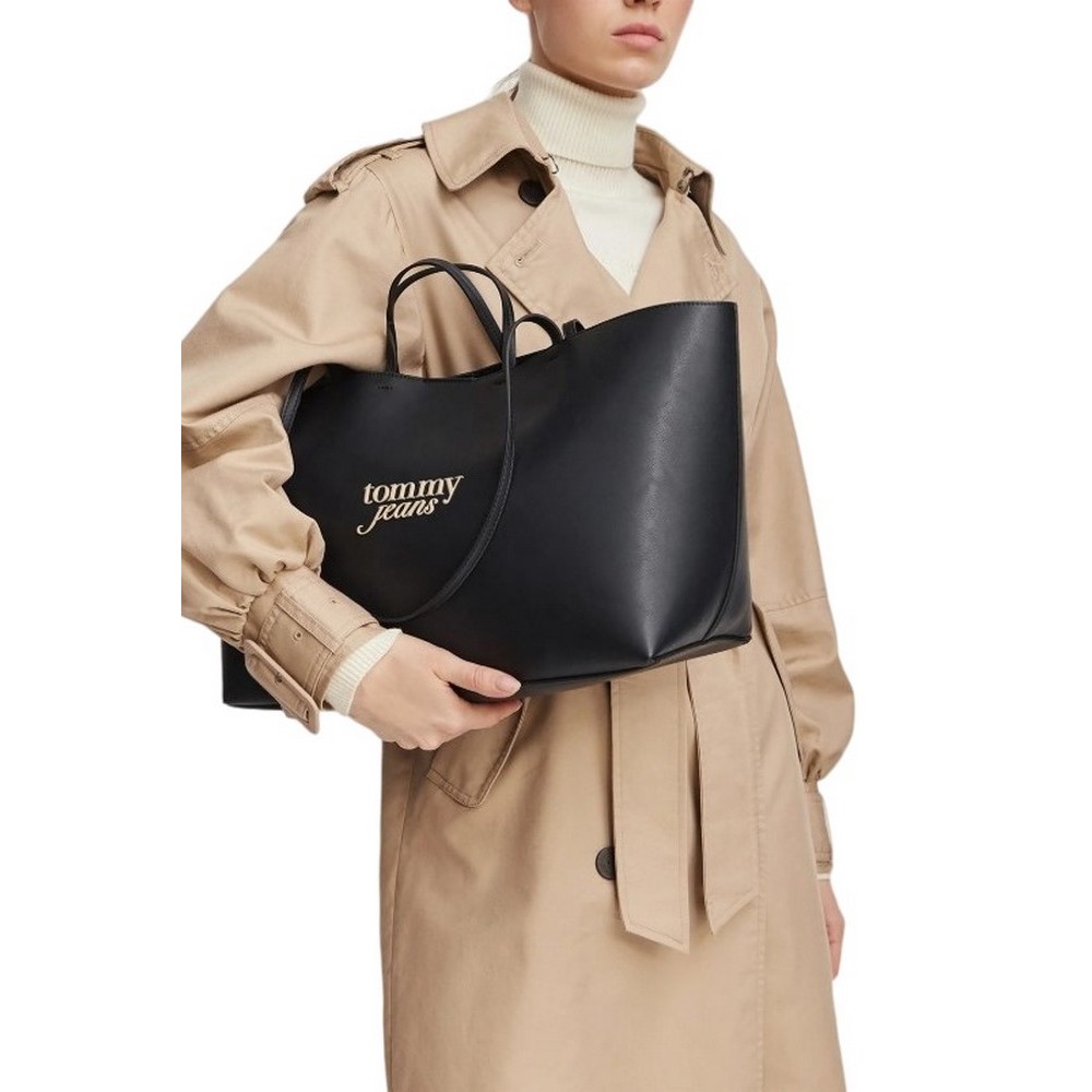 TOMMY JEANS MUST TOTE ΤΣΑΝΤΑ ΓΥΝΑΙΚΕΙΑ BLACK