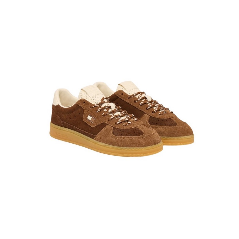 TOMMY JEANS THE GREENWICH EDGE SUEDE ΠΑΠΟΥΤΣΙ ΓΥΝΑΙΚΕΙΟ BROWN