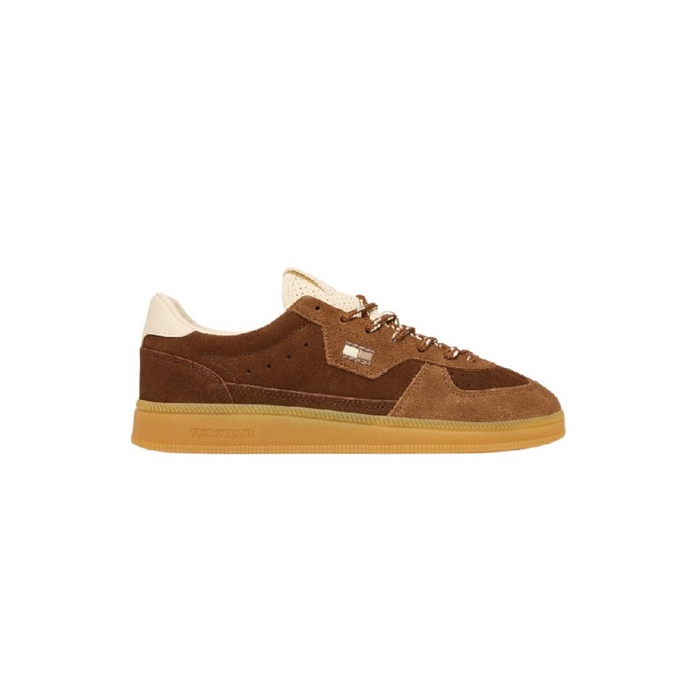 TOMMY JEANS THE GREENWICH EDGE SUEDE ΠΑΠΟΥΤΣΙ ΓΥΝΑΙΚΕΙΟ BROWN