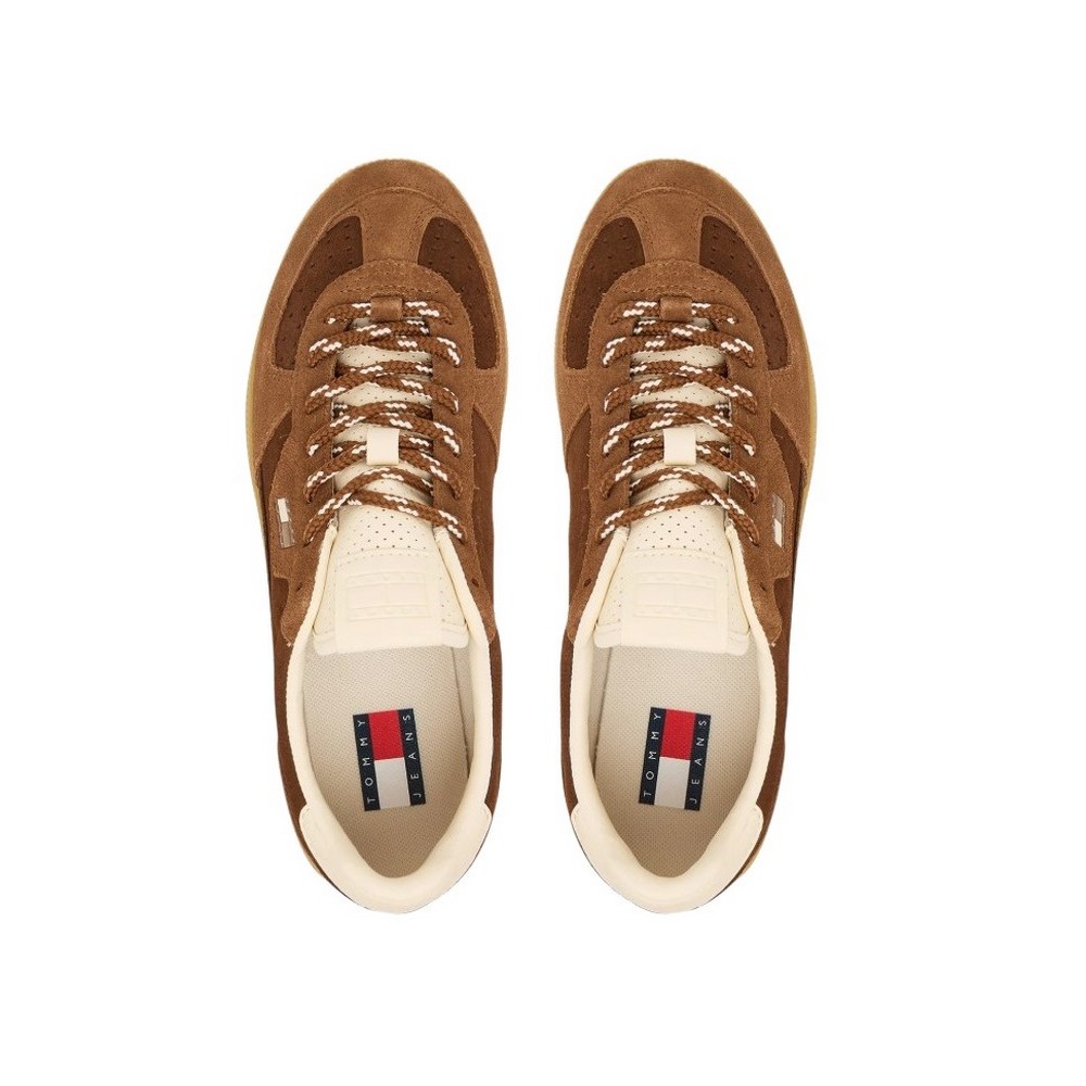TOMMY JEANS THE GREENWICH EDGE SUEDE ΠΑΠΟΥΤΣΙ ΓΥΝΑΙΚΕΙΟ BROWN