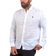 U.S POLO ASSN ALEN 50816 ΠΟΥΚΑΜΙΣΟ ΑΝΔΡΙΚΟ WHITE