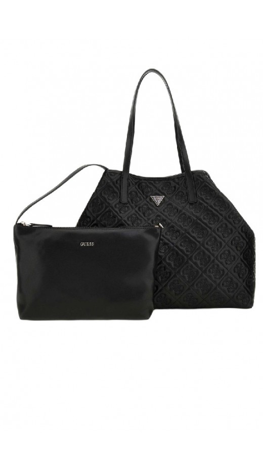 GUESS ADELASIA LARGE 2 IN 1 TOTE ΤΣΑΝΤΑ ΓΥΝΑΙΚΕΙΑ BLACK