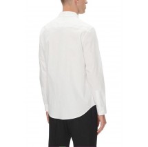 CALVIN KLEIN SOLID STRETCH CLASSIC SHIRT ΠΟΥΚΑΜΙΣΟ ΑΝΔΡΙΚΟ WHITE